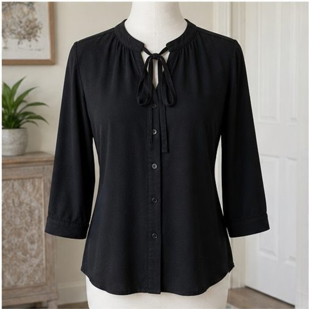 Black Peplum Top